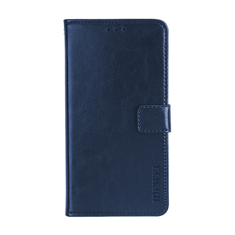 For TCL 10 SE idewei Crazy Horse Texture Horizontal Flip Leather Case with Holder & Card Slots & Wallet(Blue) - free shipping - PMC TechLife - Order now!