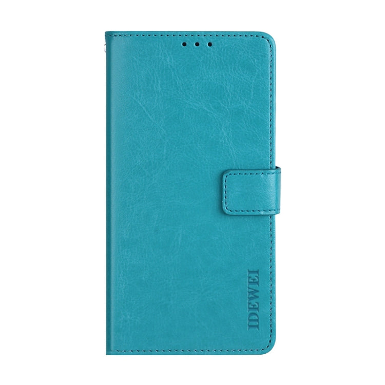 For TCL 10 SE idewei Crazy Horse Texture Horizontal Flip Leather Case with Holder & Card Slots & Wallet(Sky Blue) - free shipping - PMC TechLife - Order now!