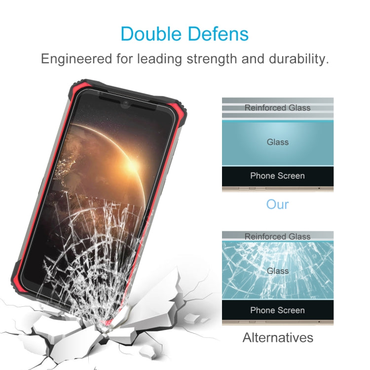 For Doogee S86 Pro / S86 50 PCS 0.26mm 9H 2.5D Tempered Glass Film