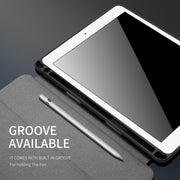 For iPad Air 10.5 (2019) / iPad Pro 10.5 DUX DUCIS Domo Series Horizontal Flip Magnetic PU Leather Case with 3-folding Holder & Pen Slot(Black)