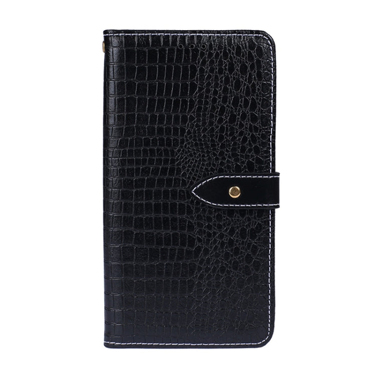 For Meizu 18 Pro idewei Crocodile Texture Horizontal Flip Leather Case with Holder & Card Slots & Wallet(Black)