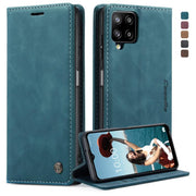 For Samsung Galaxy A12 CaseMe 013 Multifunctional Horizontal Flip Leather Case with Holder & Card Slot & Wallet(Blue)
