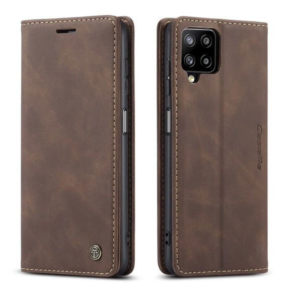 For Samsung Galaxy A12 CaseMe 013 Multifunctional Horizontal Flip Leather Case with Holder & Card Slot & Wallet(Coffee)