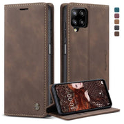 For Samsung Galaxy A12 CaseMe 013 Multifunctional Horizontal Flip Leather Case with Holder & Card Slot & Wallet(Coffee)