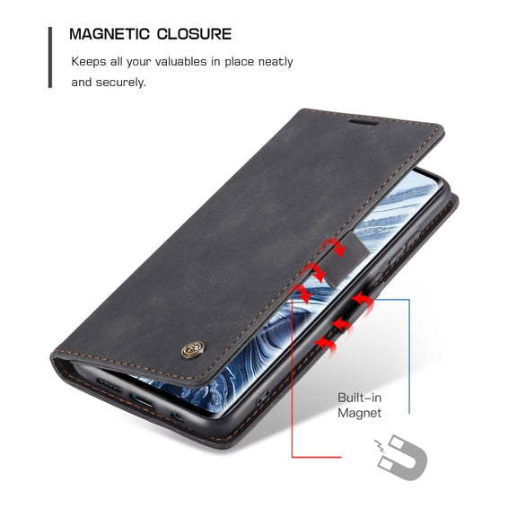 For Xiaomi CC9 Pro CaseMe 013 Multifunctional Horizontal Flip Leather Case with Holder & Card Slot & Wallet(Black)