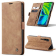 For Xiaomi CC9 Pro CaseMe 013 Multifunctional Horizontal Flip Leather Case with Holder & Card Slot & Wallet(Brown) - free shipping - PMC Jewellery - Order now!