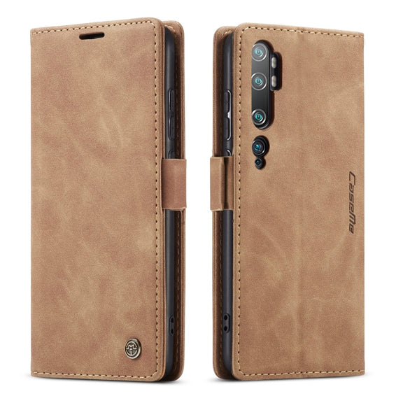 For Xiaomi CC9 Pro CaseMe 013 Multifunctional Horizontal Flip Leather Case with Holder & Card Slot & Wallet(Brown)