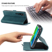 For Xiaomi CC9 Pro CaseMe 013 Multifunctional Horizontal Flip Leather Case with Holder & Card Slot & Wallet(Blue)