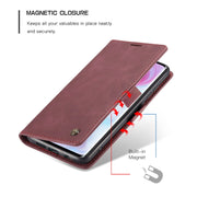 For Xiaomi CC9 Pro CaseMe 013 Multifunctional Horizontal Flip Leather Case with Holder & Card Slot & Wallet(Wine Red)
