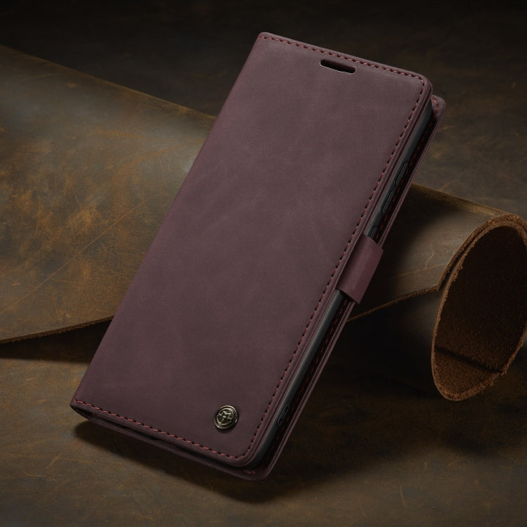 For Xiaomi CC9 Pro CaseMe 013 Multifunctional Horizontal Flip Leather Case with Holder & Card Slot & Wallet(Wine Red)