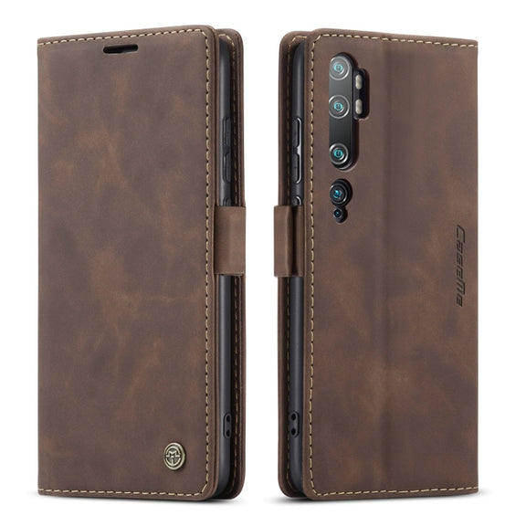 For Xiaomi CC9 Pro CaseMe 013 Multifunctional Horizontal Flip Leather Case with Holder & Card Slot & Wallet(Coffee)