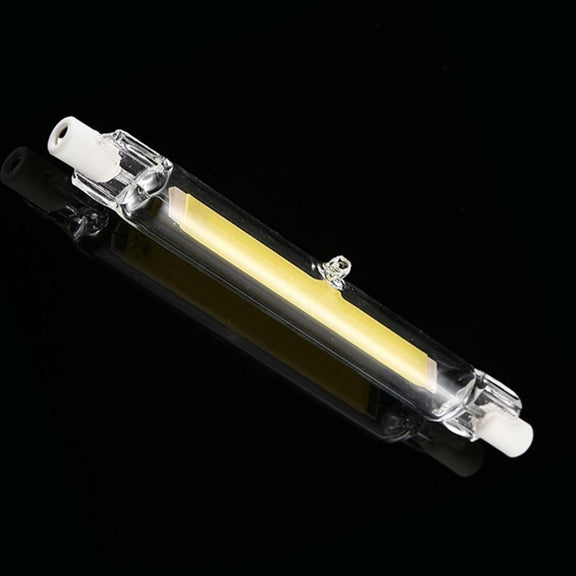 R7S 220V 15W 189mm COB LED Bulb Glass Tube Replacement Halogen Lamp Spot Light, Natural White Light