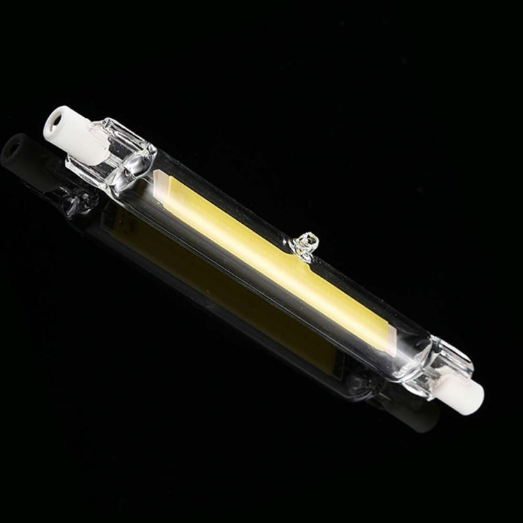 R7S 220V 15W 189mm COB LED Bulb Glass Tube Replacement Halogen Lamp Spot Light, Natural White Light