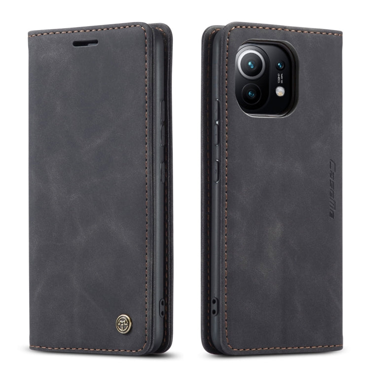 For Xiaomi Mi 11 CaseMe 013 Multifunctional Horizontal Flip Leather Case with Holder & Card Slot & Wallet(Black) - free shipping - PMC Jewellery - Order now!