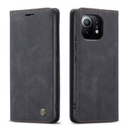 For Xiaomi Mi 11 CaseMe 013 Multifunctional Horizontal Flip Leather Case with Holder & Card Slot & Wallet(Black)