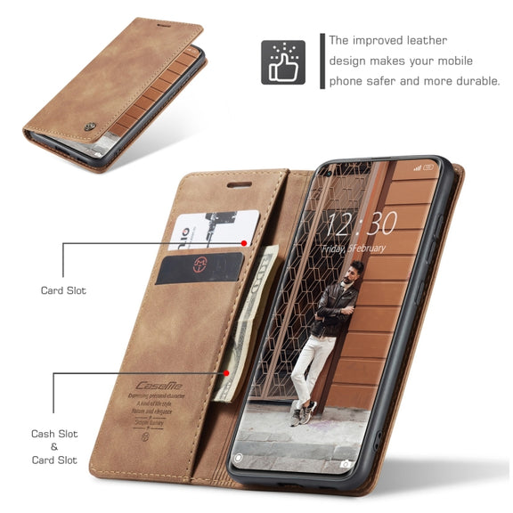 For Xiaomi Mi 11 CaseMe 013 Multifunctional Horizontal Flip Leather Case with Holder & Card Slot & Wallet(Brown)
