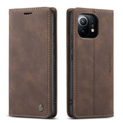 For Xiaomi Mi 11 CaseMe 013 Multifunctional Horizontal Flip Leather Case with Holder & Card Slot & Wallet(Coffee)
