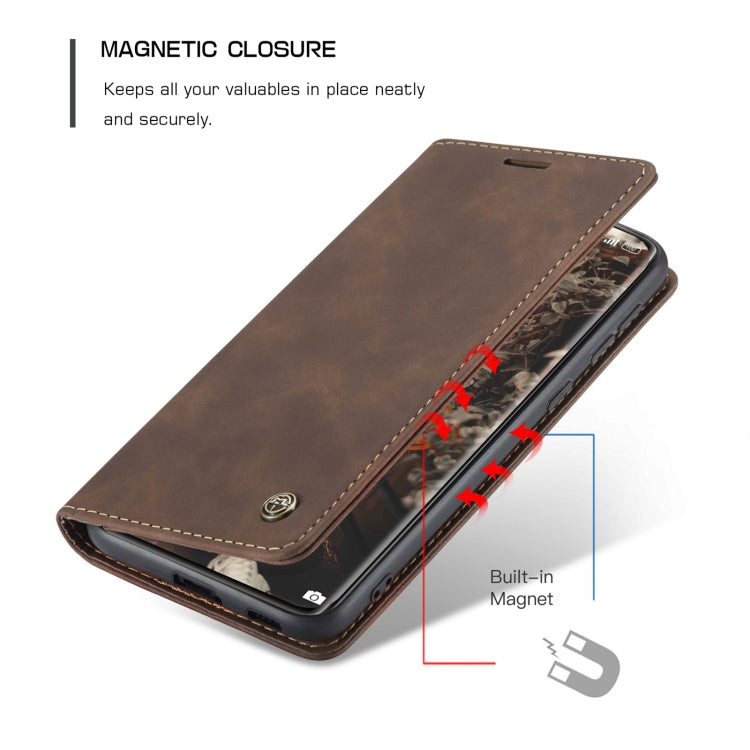 For Xiaomi Mi 11 CaseMe 013 Multifunctional Horizontal Flip Leather Case with Holder & Card Slot & Wallet(Coffee)