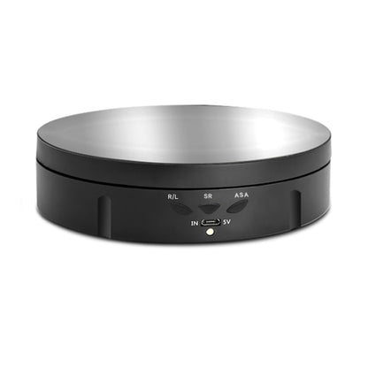 14.6cm USB Electric Rotating Turntable Display Stand Video Shooting Props Turntable for Photography, Load: 10kg(Black Mirror) - free shipping - PMC Jewellery - Order now!