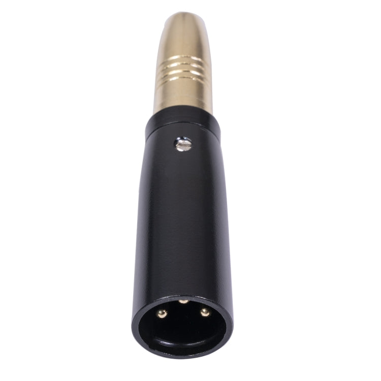 2 PCS LZ1164G Gilded 6.35mm Female to XRL Male Audio Adapter Microphone Stereo Speaker Connector - Microphone Audio Cable & Connector by PMC TechLife | Online Shopping South Africa | PMC TechLife | Buy Now Pay Later Mobicred