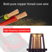 DEMUDA DC-80 Car Battery Charger 12V/24V Intelligent Pulse Repair Type Lead-acid Battery, Plug Type:AU Plug(Red)