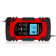DEMUDA DC-80 Car Battery Charger 12V/24V Intelligent Pulse Repair Type Lead-acid Battery, Plug Type:JP Plug(Red)