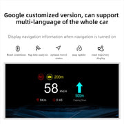 T1 5.1 inch Car HUD Head-up Display Overspeed Alarm / Remaining Battery Percentage Display for Tesla Model 3 / Y