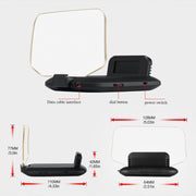 T1 5.1 inch Car HUD Head-up Display Overspeed Alarm / Remaining Battery Percentage Display for Tesla Model 3 / Y