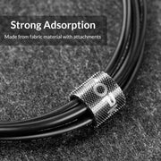 4 PCS TOPK Reusable & Dividable Nylon Tie-wraps Hook and Loop Fastener Cable Ties, Length:1m