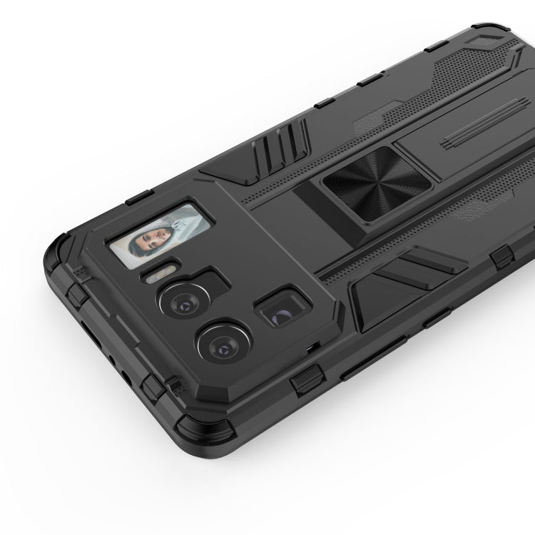 For Xiaomi Mi 11 Ultra Supersonic PC + TPU Shock-proof Protective Case with Holder(Black) - Xiaomi Cases by PMC TechLife | Online Shopping South Africa | PMC TechLife