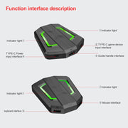 HXSJ P6+V100+J900 Keyboard Mouse Converter + One-handed Keyboard + Gaming Mouse Set
