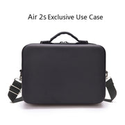 Portable Single Shoulder Storage Travel Carrying Cover Case Box with Baffle Separator for DJI Air 2S(Black + Black Liner)