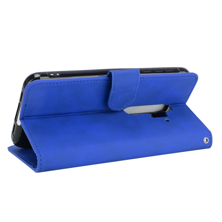 For Blackview BV6300 Pro Solid Color Skin Feel Magnetic Buckle Horizontal Flip Calf Texture PU Leather Case with Holder & Card Slots & Wallet(Blue) - More Brand by PMC TechLife | Online Shopping South Africa | PMC TechLife