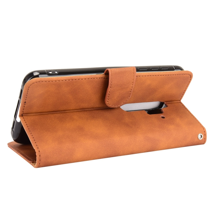 For Blackview BV6300 Pro Solid Color Skin Feel Magnetic Buckle Horizontal Flip Calf Texture PU Leather Case with Holder & Card Slots & Wallet(Brown) - More Brand by PMC TechLife | Online Shopping South Africa | PMC TechLife | Buy Now Pay Later Mobicred
