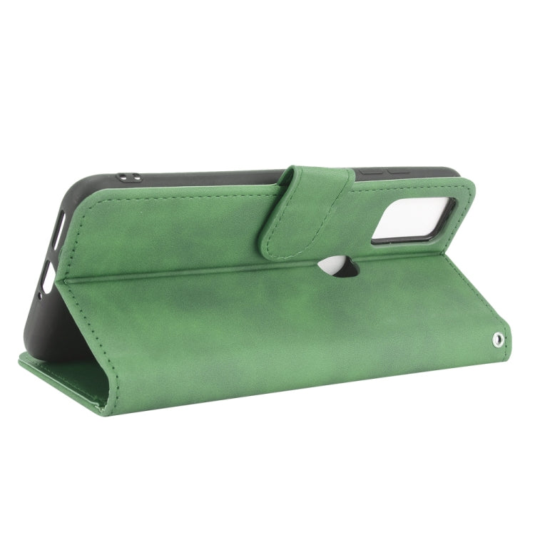 For Ulefone Note 11P Solid Color Skin Feel Magnetic Buckle Horizontal Flip Calf Texture PU Leather Case with Holder & Card Slots & Wallet(Green) - Ulefone Cases by PMC Jewellery | Online Shopping South Africa | PMC Jewellery | Buy Now Pay Later Mobicred