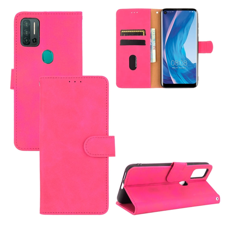 For Ulefone Note 11P Solid Color Skin Feel Magnetic Buckle Horizontal Flip Calf Texture PU Leather Case with Holder & Card Slots & Wallet(Rose Red) - Ulefone Cases by PMC Jewellery | Online Shopping South Africa | PMC Jewellery | Buy Now Pay Later Mobicred