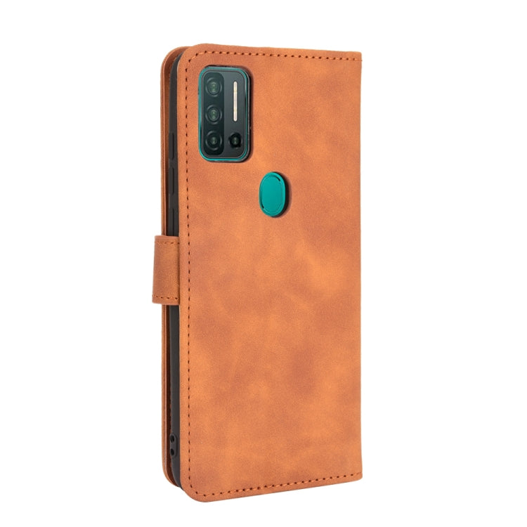 For Ulefone Note 11P Solid Color Skin Feel Magnetic Buckle Horizontal Flip Calf Texture PU Leather Case with Holder & Card Slots & Wallet(Brown) - Ulefone Cases by PMC Jewellery | Online Shopping South Africa | PMC Jewellery | Buy Now Pay Later Mobicred