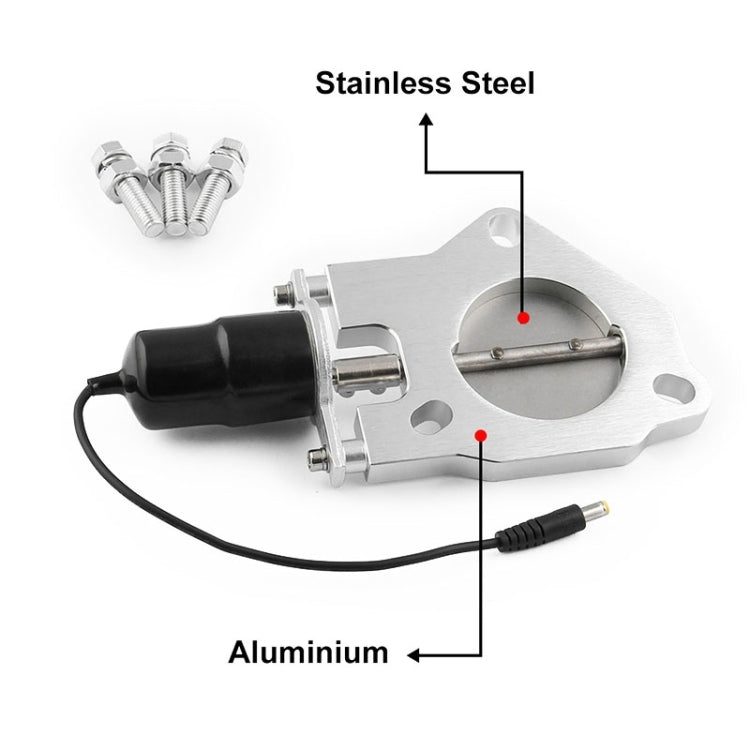 Universal Car Stainless Steel Racing Electric Exhaust Cutout Valves Control Motor, Size:2.25 inch - Exhaust Pipes by PMC TechLife | Online Shopping South Africa | PMC TechLife | Buy Now Pay Later Mobicred