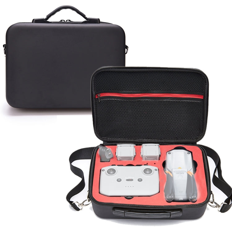 Portable Single Shoulder Storage Travel Carrying PU Cover Case Box for DJI Air 2S(Black + Red Liner) - Carry Cases & Bags by PMC TechLife | Online Shopping South Africa | PMC TechLife | Buy Now Pay Later Mobicred