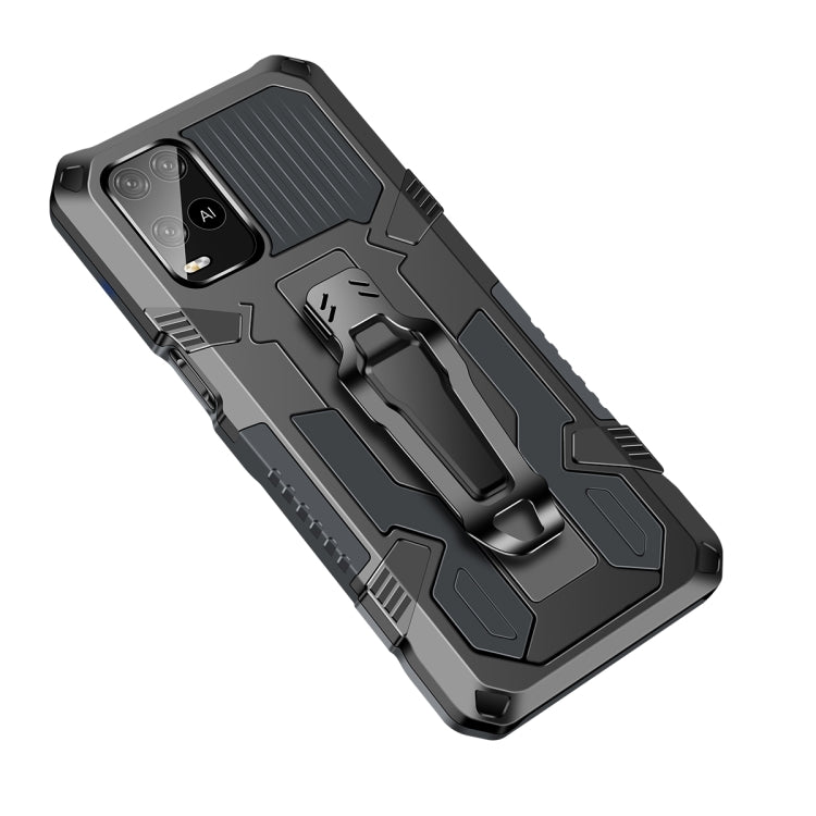 For OPPO A54 4G Armor Warrior Shockproof PC + TPU Protective Case(Grey) - OPPO Cases by PMC TechLife | Online Shopping South Africa | PMC TechLife
