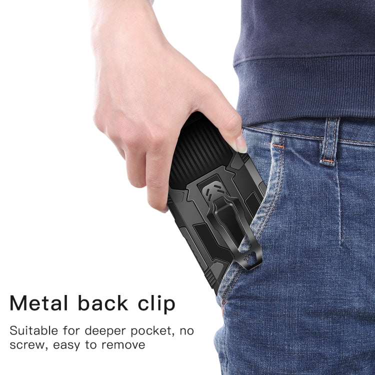 For OPPO A54 4G Armor Warrior Shockproof PC + TPU Protective Case(Grey) - OPPO Cases by PMC TechLife | Online Shopping South Africa | PMC TechLife