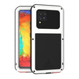 For Samsung Galaxy A42 LOVE MEI Metal Shockproof Waterproof Dustproof Protective Case with Glass(White) - free shipping - PMC TechLife - Order now!