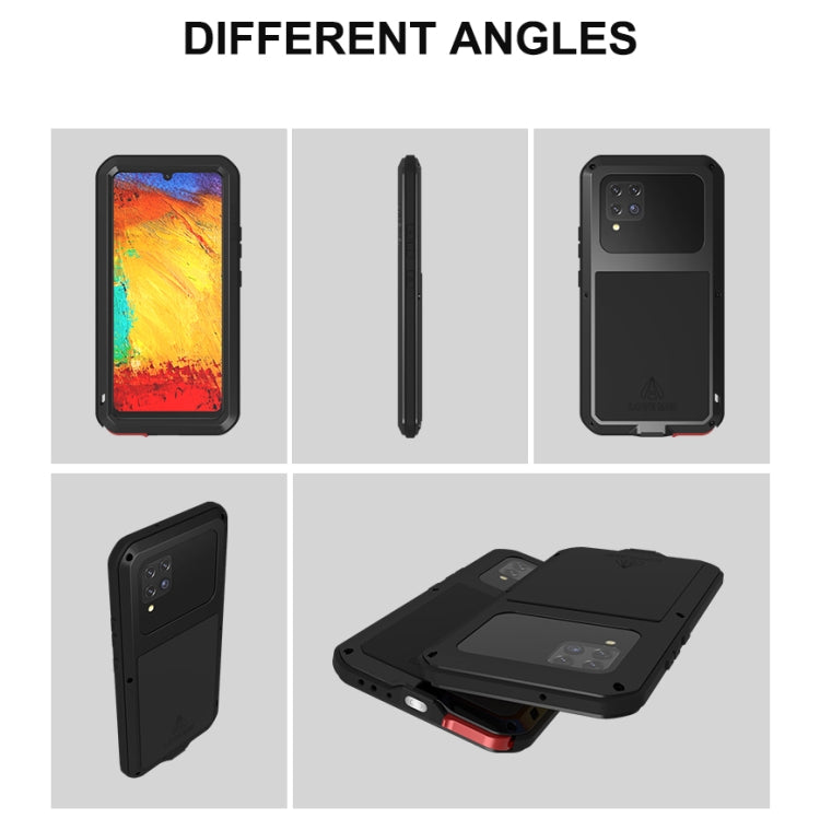 For Samsung Galaxy A42 LOVE MEI Metal Shockproof Waterproof Dustproof Protective Case with Glass(Yellow) - free shipping - PMC TechLife - Order now!