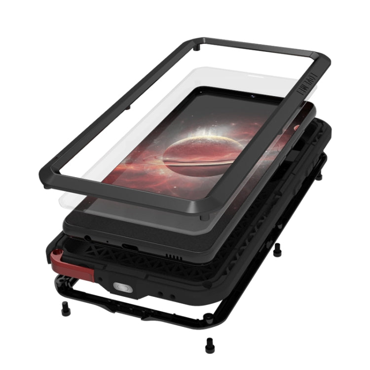 For Samsung Galaxy A72 5G / 4G LOVE MEI Metal Shockproof Waterproof Dustproof Protective Case with Glass(White) - Galaxy Phone Cases by LOVE MEI | Online Shopping South Africa | PMC TechLife | Buy Now Pay Later Mobicred