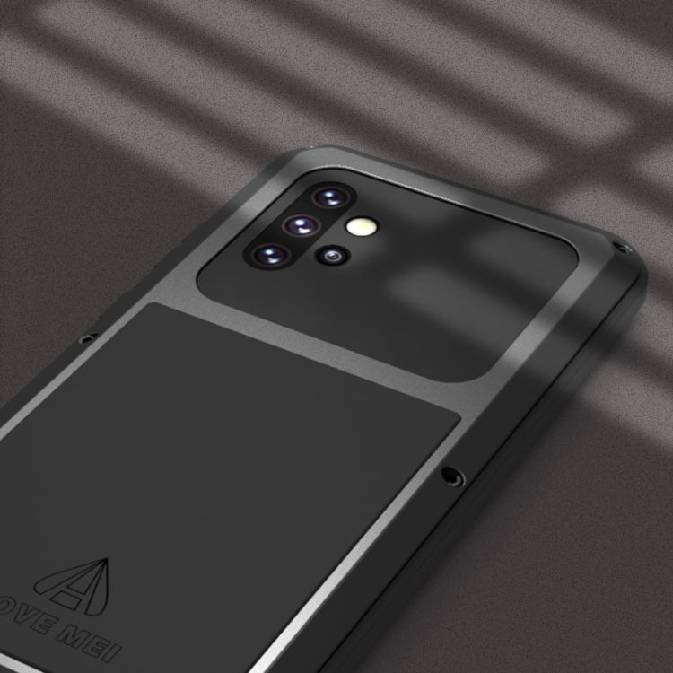 For Samsung Galaxy A72 5G / 4G LOVE MEI Metal Shockproof Waterproof Dustproof Protective Case with Glass(Army Green) - free shipping - PMC TechLife - Order now!