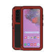 For Samsung Galaxy S21 5G LOVE MEI Metal Shockproof Waterproof Dustproof Protective Case with Glass(Red) - free shipping - PMC TechLife - Order now!