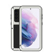 For Samsung Galaxy S21+ 5G LOVE MEI Metal Shockproof Waterproof Dustproof Protective Case with Glass(Silver) - free shipping - PMC TechLife - Order now!