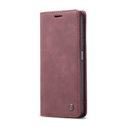 For Xiaomi Redmi Note 10 4G / Note 10s CaseMe 013 Multifunctional Horizontal Flip Leather Case with Holder & Card Slot & Wallet(Wine Red)