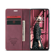 For Xiaomi Redmi Note 10 4G / Note 10s CaseMe 013 Multifunctional Horizontal Flip Leather Case with Holder & Card Slot & Wallet(Wine Red)