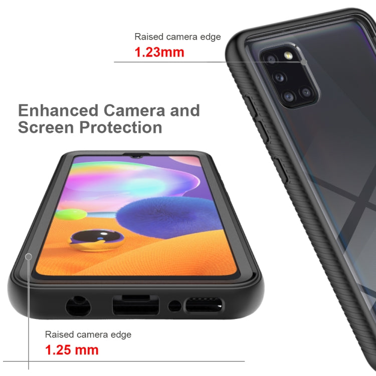 For Samsung Galaxy A31 Starry Sky Full Body Hybrid Shockproof Phone Case(Black) - Galaxy Phone Cases by PMC TechLife | Online Shopping South Africa | PMC TechLife